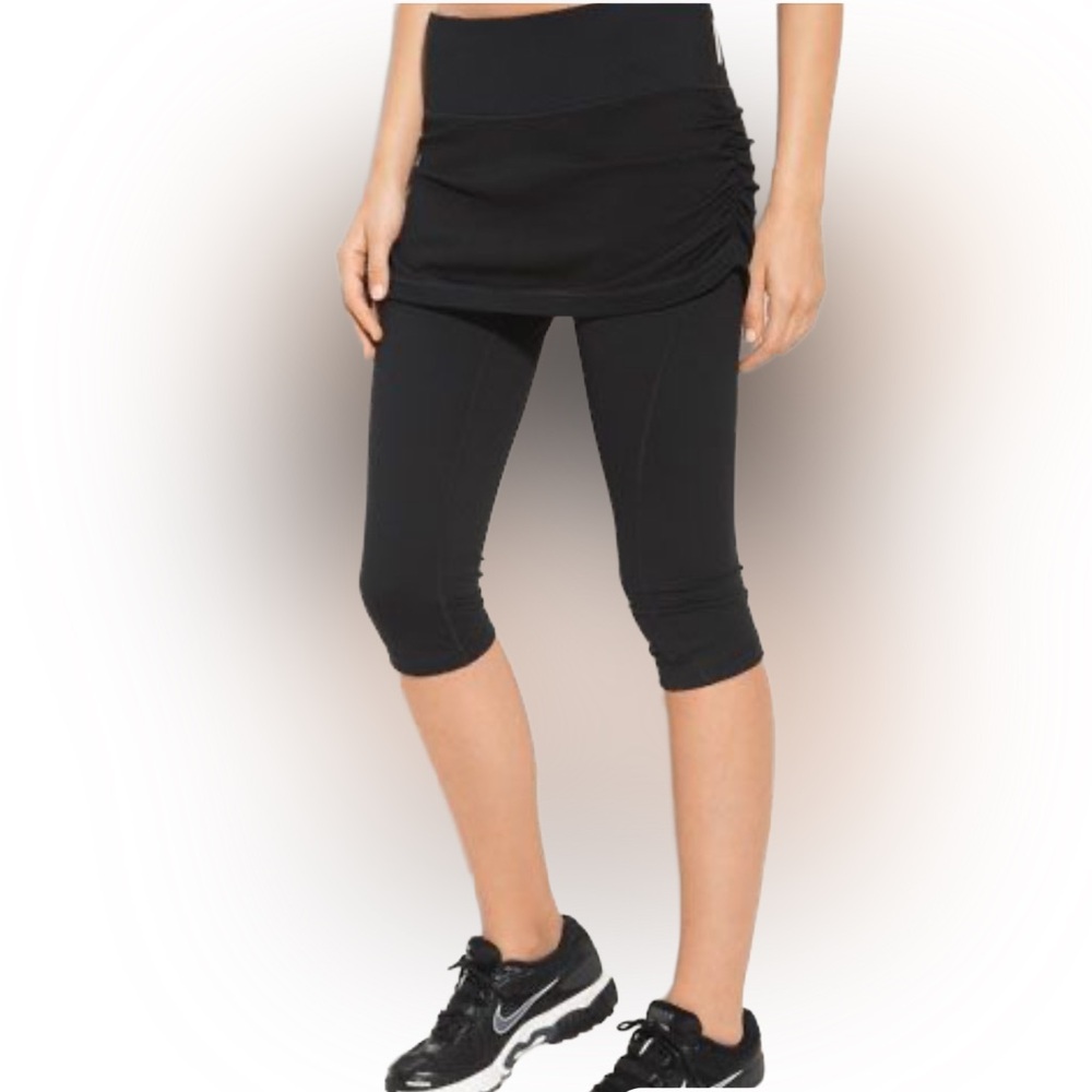 🆕 🖤 Zella Nordstrom Skirted Capris, Black NWT, Size 1X
